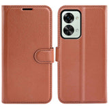 EIDERWOOD OnePlus Nord 2T (5G) Kunstskinn Flip Deksel m. Kortholder & Ståfunksjon - Brun