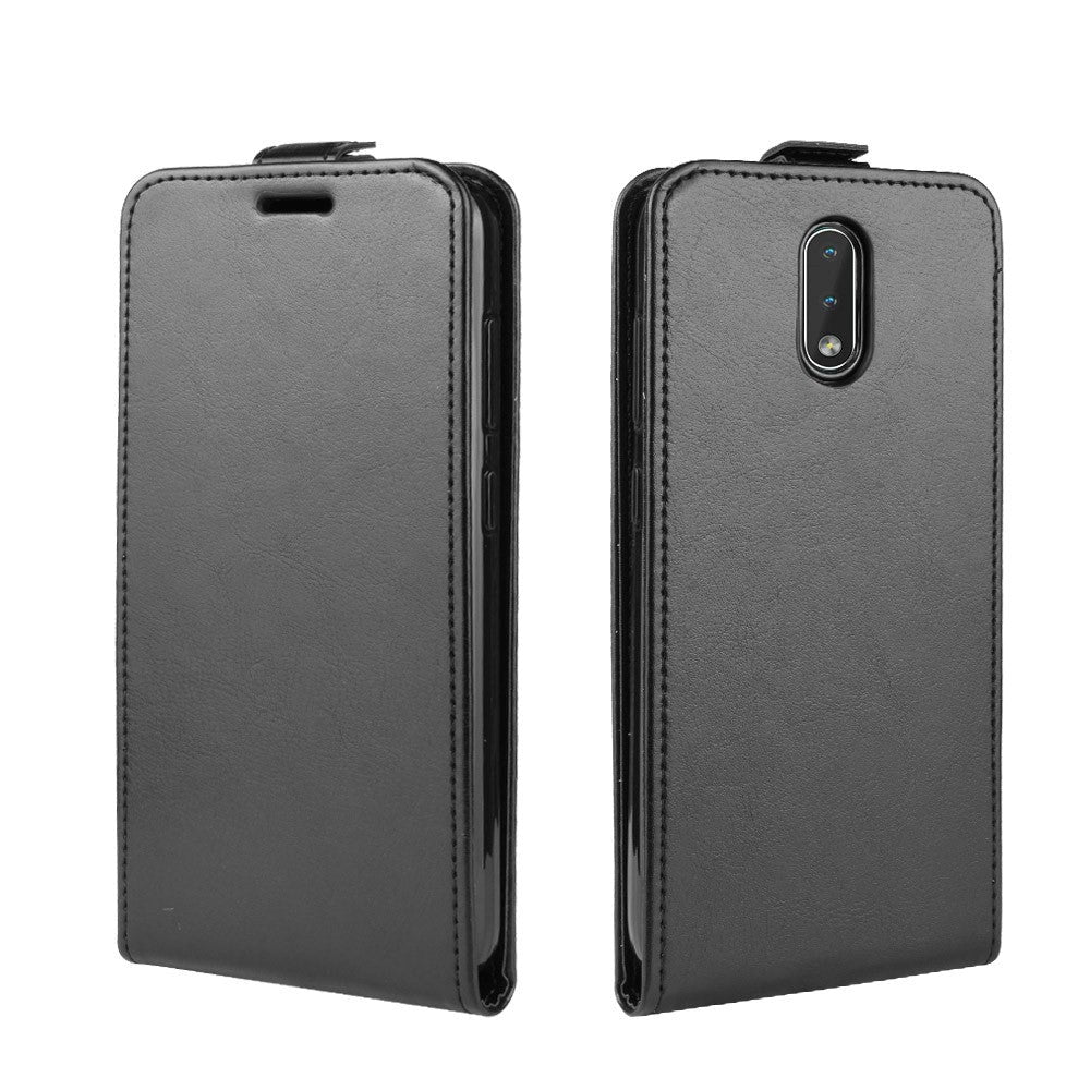 Nokia 2.3 Neutralt PU Skinn Flip Deksel m. Lommebok - Sort