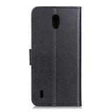 Nokia 1.3 Litchi Texture Skinndeksel med Lommebok - Svart