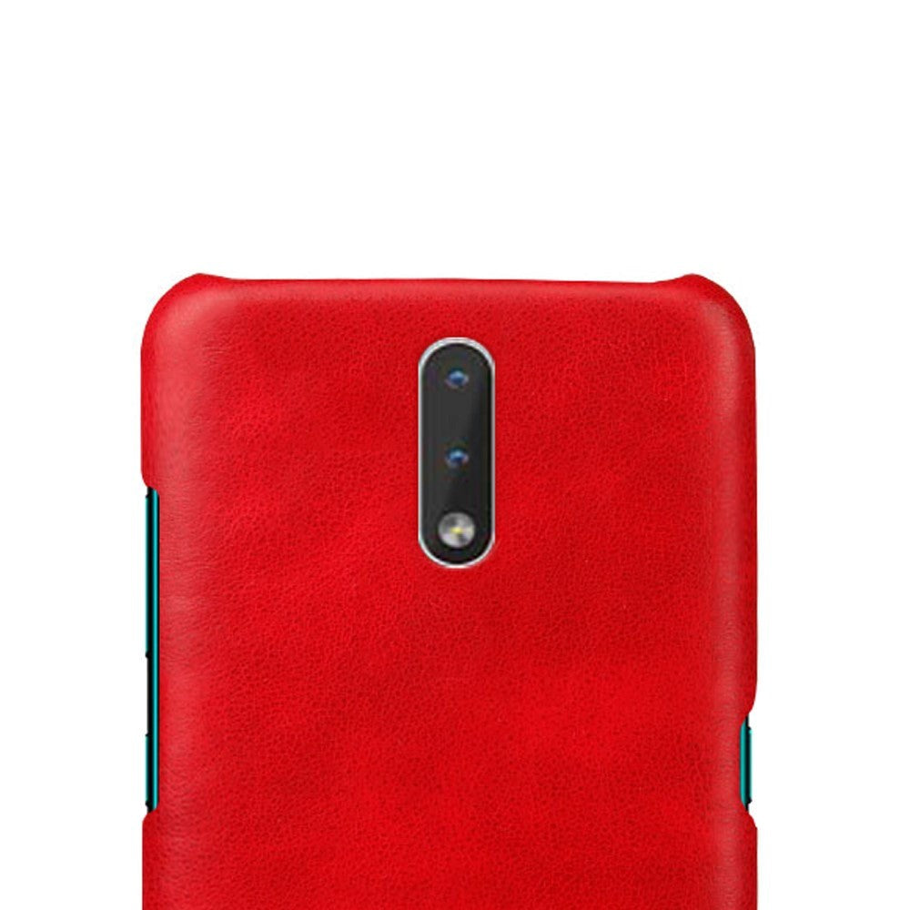 Nokia 2.3 Skinnpolstret Plastdeksel - Rød