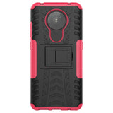 Nokia 5.3 Cool Tyre Håndverker Deksel m. stativ - Sort / Rosa