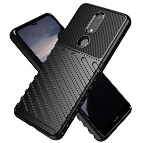 Nokia 2.4 Thunder Series Twill Plastikk Deksel - Sort