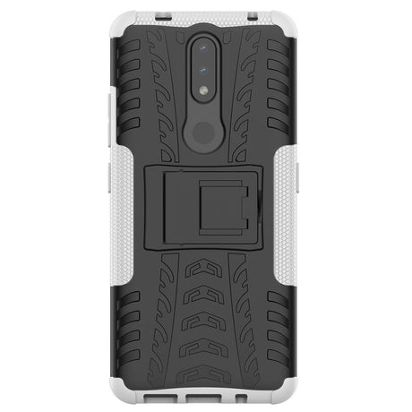 Nokia 2.4 Håndverker Deksel m. Fot - Svart / Hvit