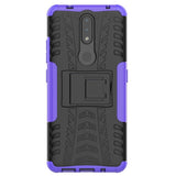 Nokia 2.4 Håndverker Deksel m. Fot - Svart / Lilla
