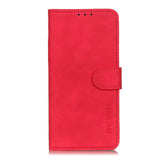 Nokia 1.4 KHAZNEH Imitert Skinndeksel med Lommebok - Rød
