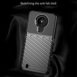 Nokia 1.4 Thunder Series Twill Plastik Bakdeksel - Svart