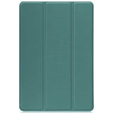 TCL Tab 10S Tri-fold Skinn Flip Deksel - Grønn