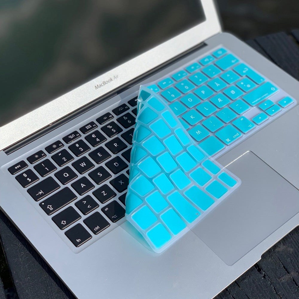 Philbert MacBook Pro 17" / Pro 15" Retina / Pro 15" / Pro 13" Retina / Pro 13" / Air 13" / Air 11" Keyboard Deksel m. Dansk Tastatur - Turkis