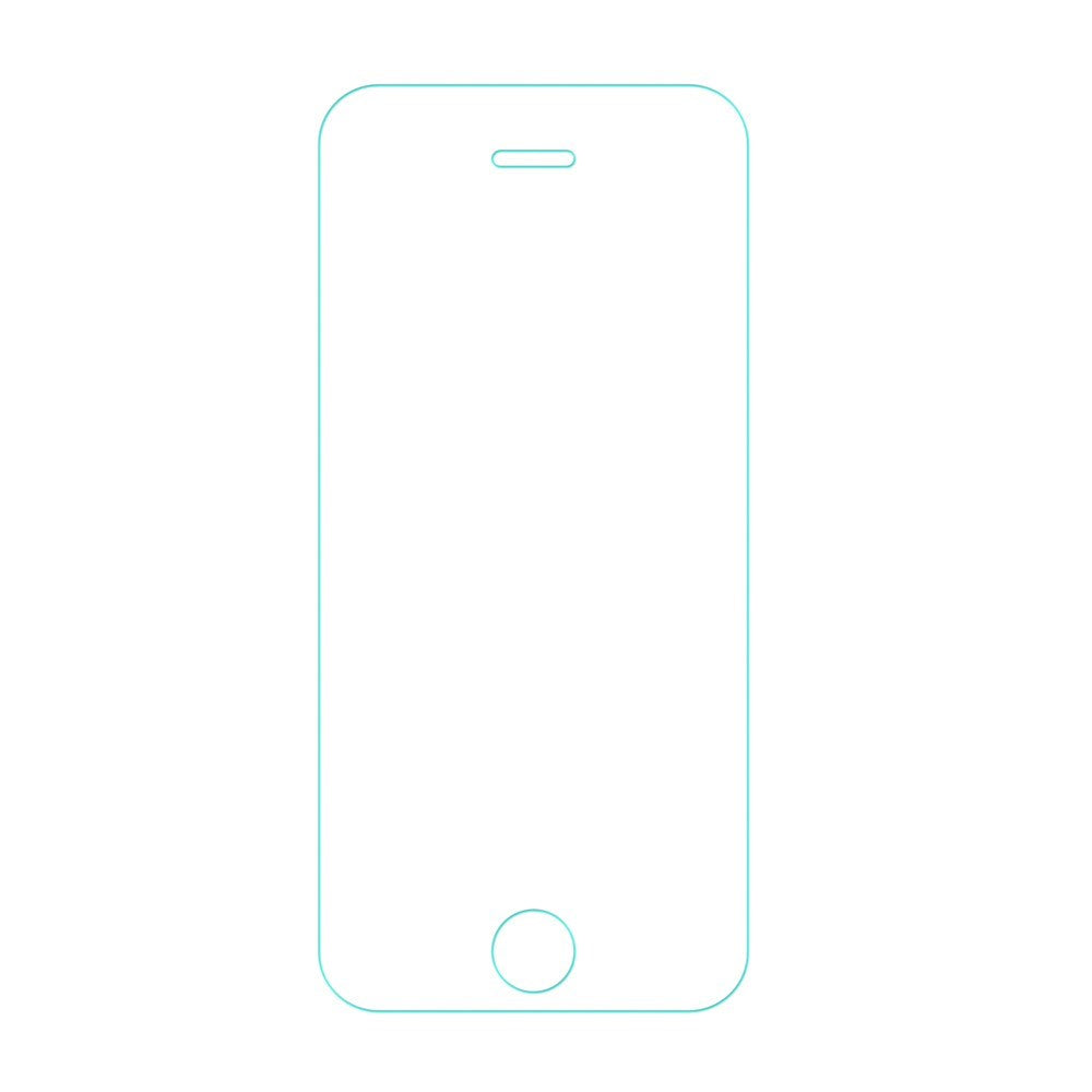 iPhone SE / 5 / 5S Herdet Skjermbeskytterglass - Dekselvennlig - Gjennomsiktig