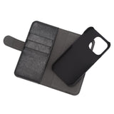 iPhone 14 Pro Essentials 2-i-1 Kunstskinn Flip Deksel - Svart