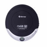 Denver DMP-391 Bærbar CD Spiller m. Gjenopptaksfunksjon & Hodetelefoner - Svart