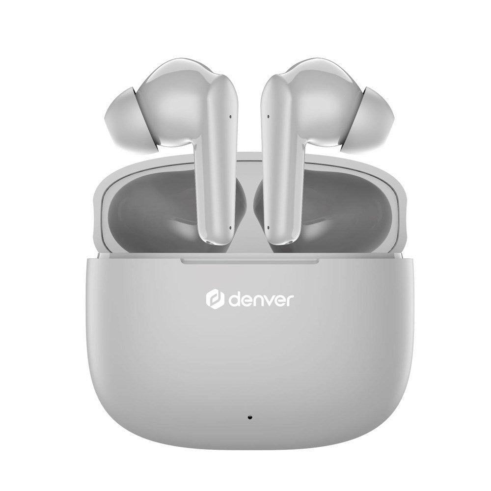 Denver True Wireless Hodetelefoner - In-Ear - Grå