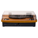 Denver VPL-230 Platespiller med 2 x 10W Innebygde Høyttalere - Svart / Tre