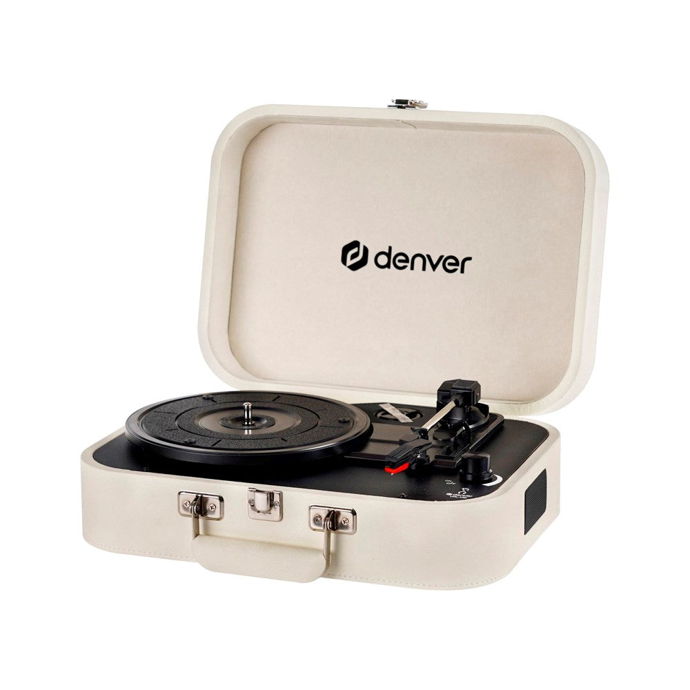 Denver VPL-130 Platespiller med 2 x 10W Høyttalere & Opptaksprogramvare - Beige