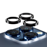 iPhone 15 Pro / 15 Pro Max PanzerGlass Hoops - Kamerabeskyttelse - Gjennomsiktig / Svart