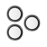 iPhone 15 Pro / 15 Pro Max PanzerGlass Hoops - Kamerabeskyttelse - Gjennomsiktig / Svart