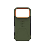 iPhone 17 Pro UAG Civilian Deksel - MagSafe Kompatibel - Grønn / Oransje