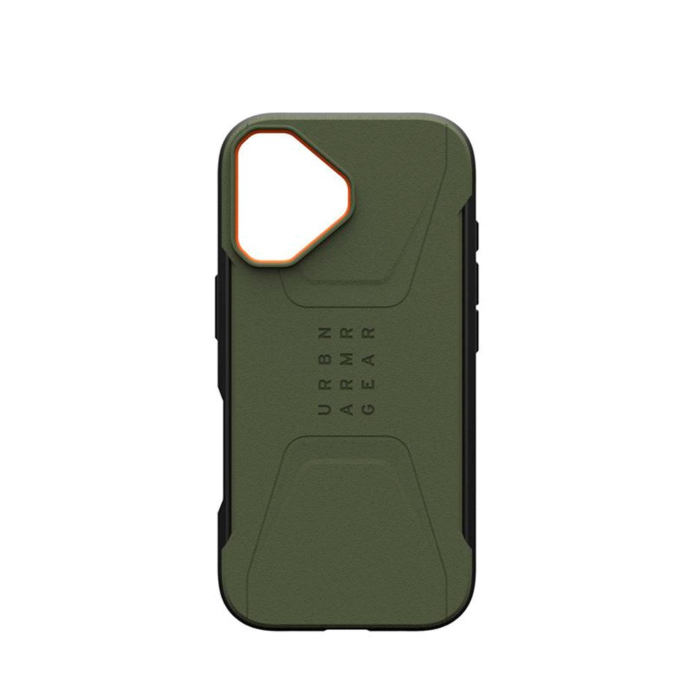 iPhone 17 UAG Civilian Deksel - MagSafe Kompatibel - Grønn / Oransje