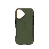 iPhone 17 UAG Civilian Deksel - MagSafe Kompatibel - Grønn / Oransje