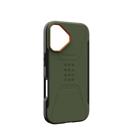 iPhone 17 UAG Civilian Deksel - MagSafe Kompatibel - Grønn / Oransje