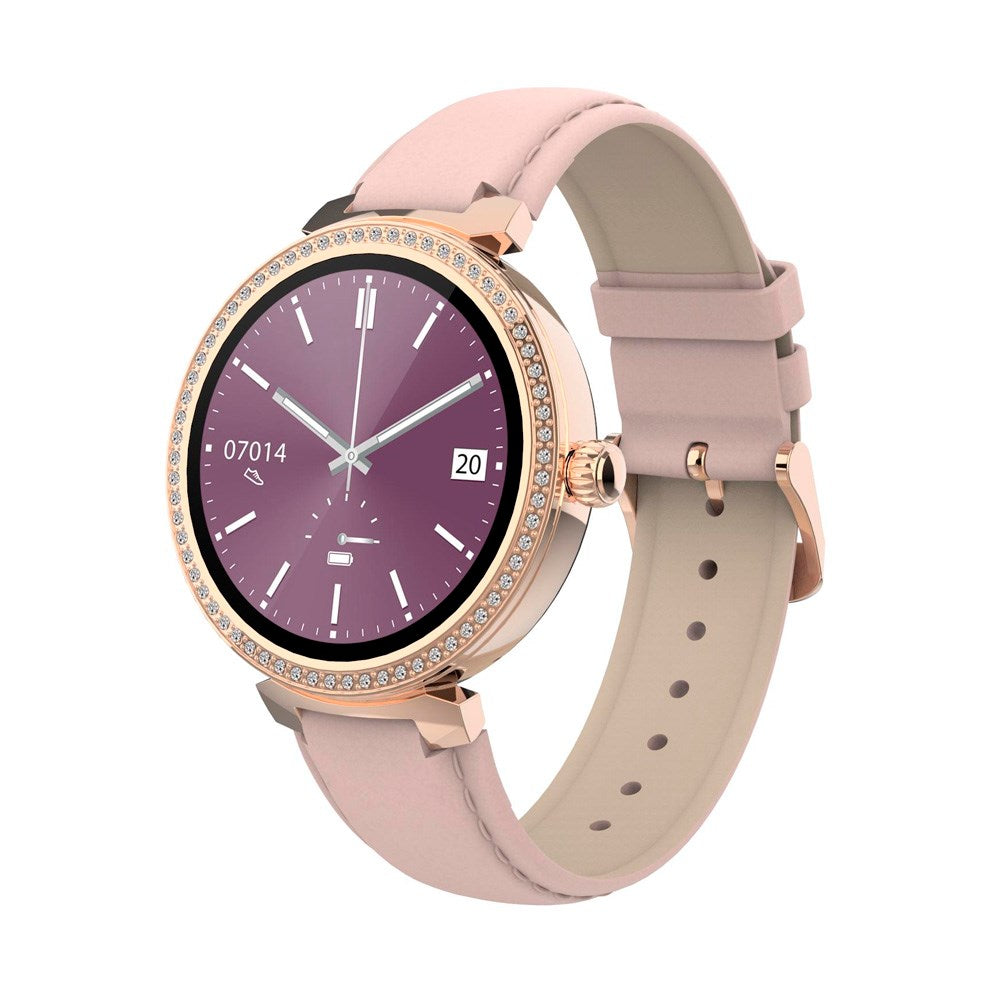Denver SWC-342 Bluetooth Smartklokke med Helse- & Fitnesssporing - Kunstskinnrem - Rosa