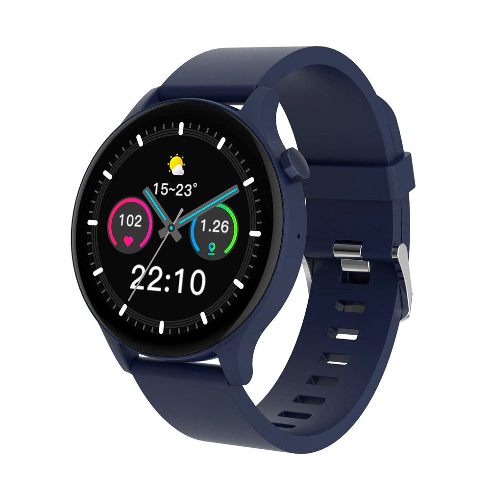 Denver SWC-338 Bluetooth Smartklokke med Innebygd Helsesporing & Stemmekontroll - Mørk Blå