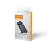 Denver PSC-20012 Solcelle PowerBank m. Innebygd Kabel, Trådløs Lading & Lommelykt - 20.000 mAh - Svart