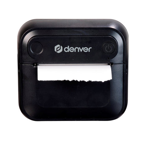Denver MBP-32B Bluetooth Termisk Skriver - inkl. 1 x Rull med Skriverpapir 1 x Rull med Klistremerkepapir - Svart