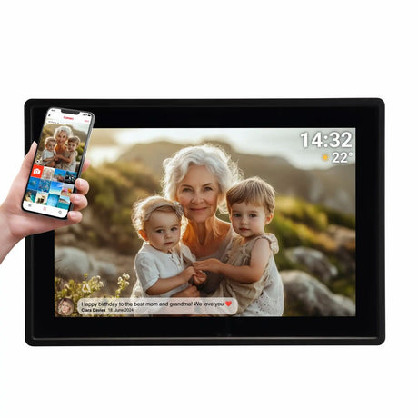Denver PFF-1021 10.1" Digital Frameo WiFi Digital Fotoramme - 1280x800 / 16GB - Svart