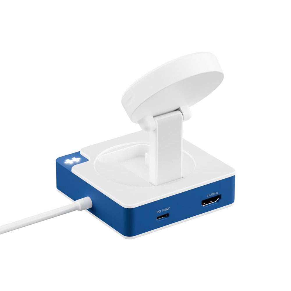 Hyper HyperDrive Flex MagCharge USB-C Docking Station - Hvit / Blå