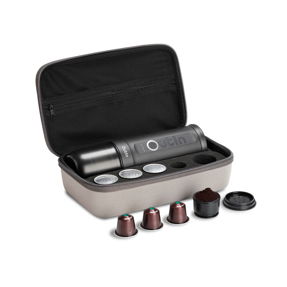 OutIn Nano Bærbar Espressomaskin Sett - Space Grey