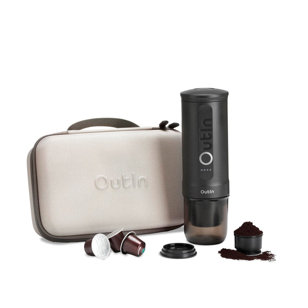 OutIn Nano Bærbar Espressomaskin Sett - Space Grey