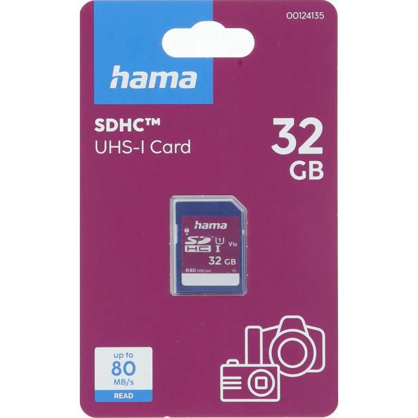 HAMA SDHC-Minnekort 80 MB/s - 32 GB
