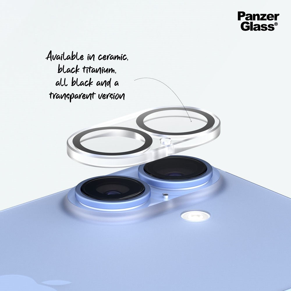 iPhone 16 / 16 Plus PanzerGlass Hoops - Kamerabeskyttelse - Gjennomsiktig