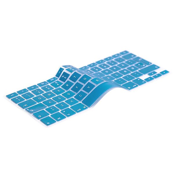 Philbert MacBook Pro 17" / Pro 15" Retina / Pro 15" / Pro 13" Retina / Pro 13" / Air 13" / Air 11" Keyboard Deksel m. Dansk Tastatur - Lyseblå