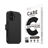 CARE by PanzerGlass iPhone 16 Feature Tango 2-in-1 Deksel med Lommebok - Svart