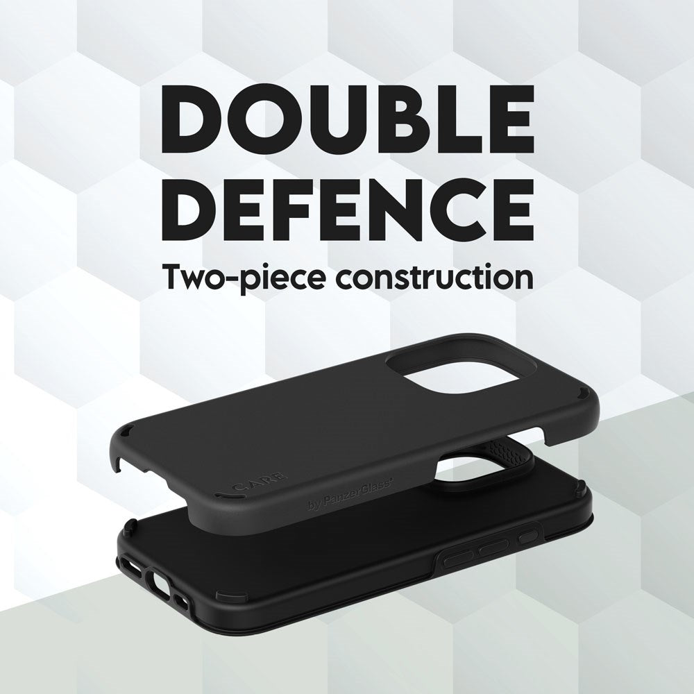 CARE by PanzerGlass iPhone 16 Pro Feature Double Defence Deksel - Svart