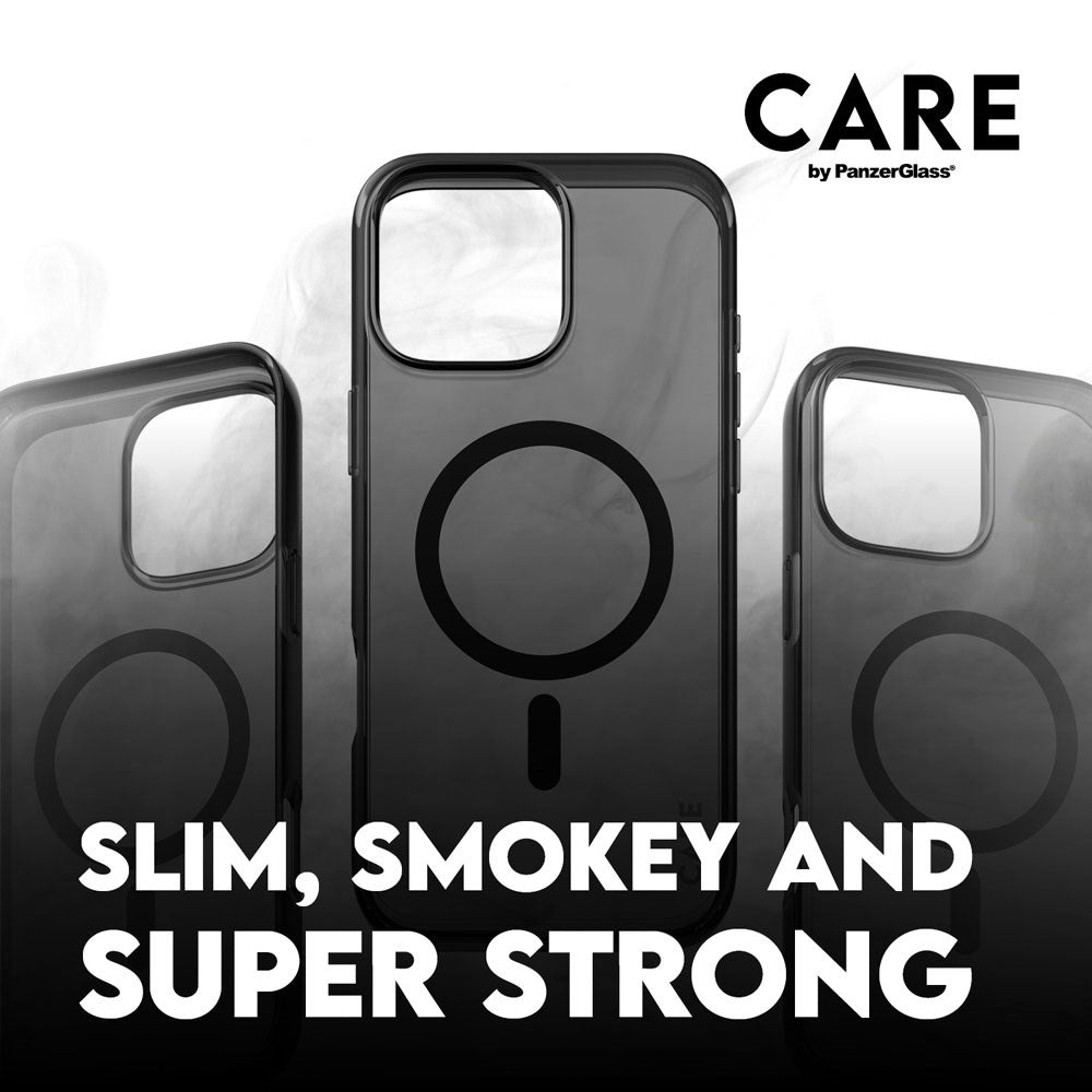 CARE by PanzerGlass iPhone 16 Pro Max FLAGSHIP Urban Combat-deksel - MagSafe Kompatibel - Smokey / Black