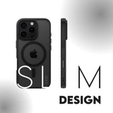 CARE by PanzerGlass iPhone 16 Pro FLAGSHIP Urban Combat-deksel - MagSafe Kompatibel - Transparent / Black Frame