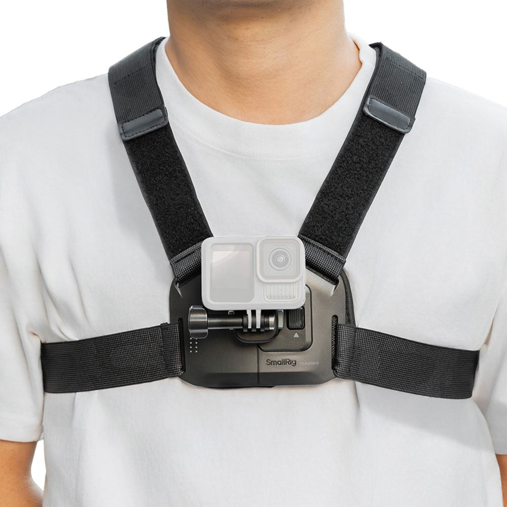 SmallRig 5720 Quick Release Bryst Rem for Action Kamera - Svart