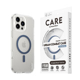 CARE by PanzerGlass iPhone 16 Pro Max FLAGSHIP Urban Combat-deksel - MagSafe Kompatibel - Transparent / Coronet Blue