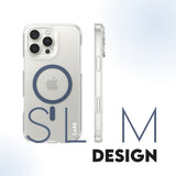CARE by PanzerGlass iPhone 16 Pro Max FLAGSHIP Urban Combat-deksel - MagSafe Kompatibel - Transparent / Coronet Blue