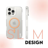 CARE by PanzerGlass iPhone 16 Pro Max FLAGSHIP Urban Combat-deksel - MagSafe Kompatibel - Transparent / Peach Fuzz
