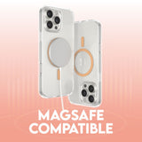 CARE by PanzerGlass iPhone 16 Pro Max FLAGSHIP Urban Combat-deksel - MagSafe Kompatibel - Transparent / Peach Fuzz