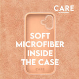 CARE by PanzerGlass iPhone 16 Plus FASHION Fearlessly Fashionable Deksel - MagSafe Kompatibel - Peach Fuzz
