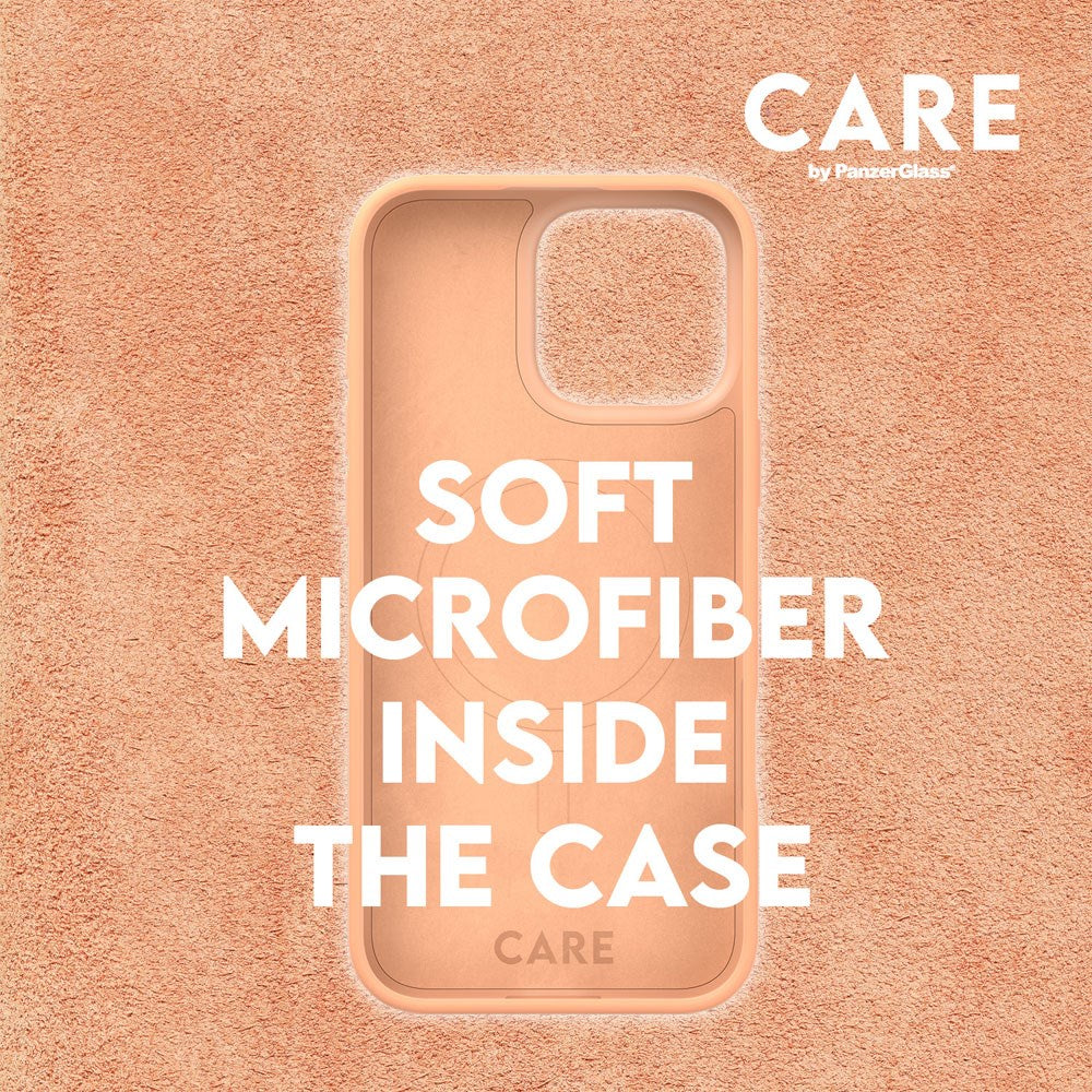 CARE by PanzerGlass iPhone 16 Pro Max FASHION Fearlessly Fashionable Deksel - MagSafe Kompatibel - Peach Fuzz