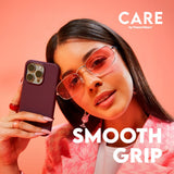 CARE by PanzerGlass iPhone 16 FASHION Fearlessly Fashionable Deksel - Peach Fuzz