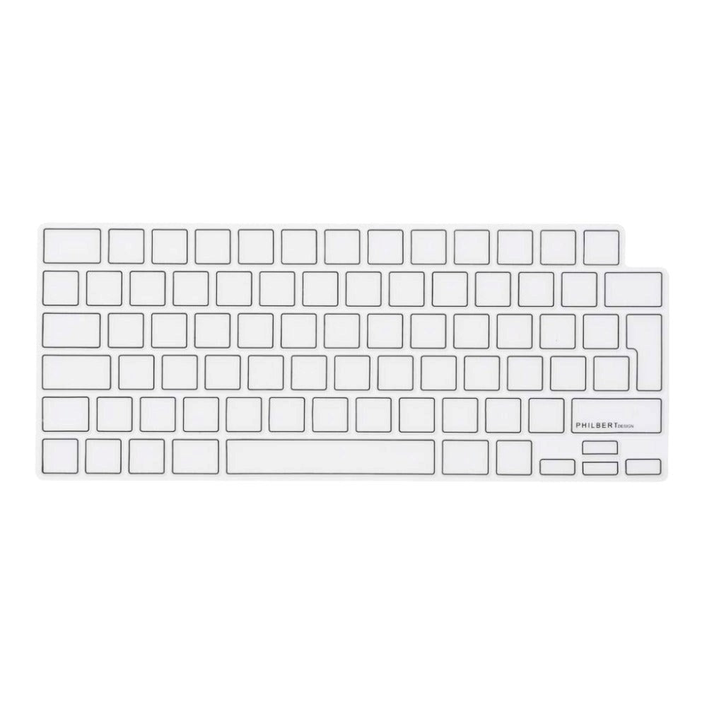 Philbert MacBook Pro 14/16" M1/M2/M3 (2021-2023) Keyboard Deksel m. Nordisk Tastatur - Gjennomsiktig & Svart