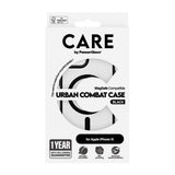 CARE by PanzerGlass iPhone 15 FLAGSHIP Urban Combat-deksel - MagSafe Kompatibel - Transparent / Black