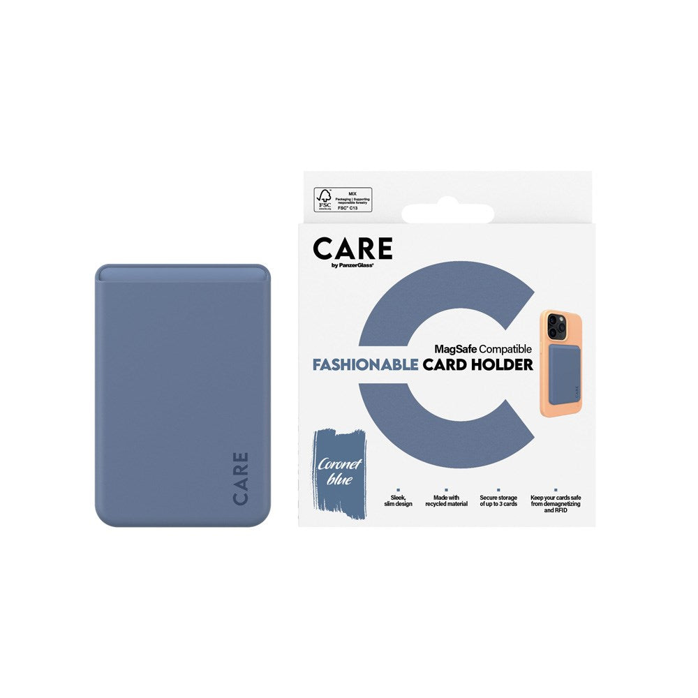 CARE by PanzerGlass Kortholder til Mobil - MagSafe Kompatibel - Blå